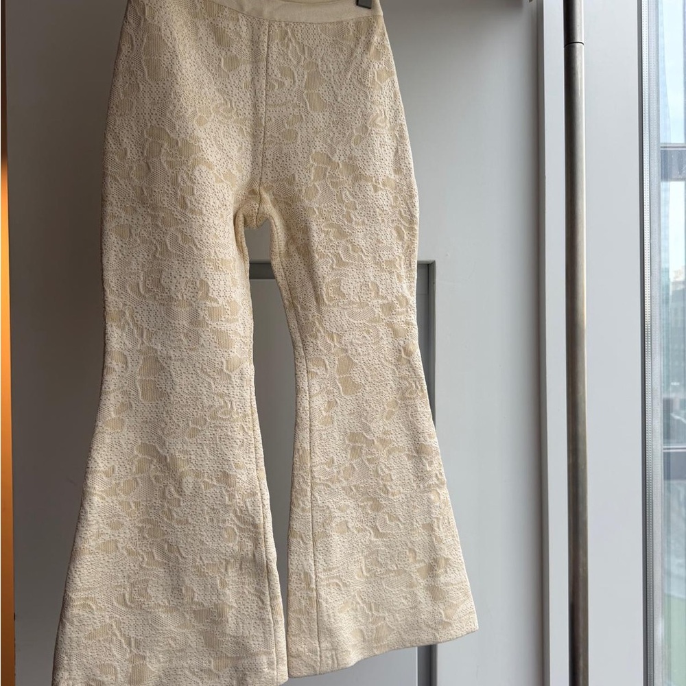 Herve Leger jacquard cropped flared pants